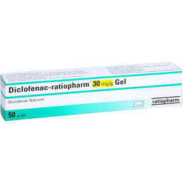 Abbildung: Diclofenac-ratiopharm 30 mg / g Gel 50 g, Gel PZN 14164805
