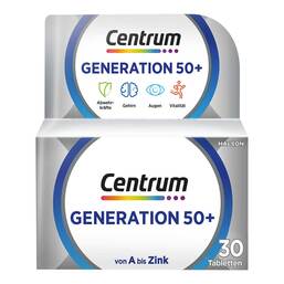 Abbildung: Centrum Generation 50 + Tabletten Tabletten, 30 St PZN 14170510