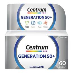 Abbildung: Centrum Generation 50 + Tabletten Tabletten, 60 St PZN 14170527
