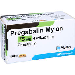 Abbildung: Pregabalin Mylan 75 mg Hartkapseln 100 St, Hartkapseln PZN 14171337