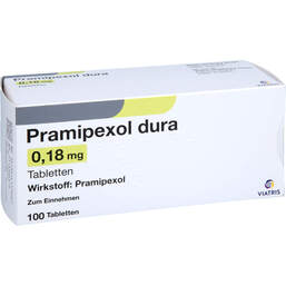 Abbildung: Pramipexol dura 0,18 mg Tabletten 100 St, Tabletten PZN 14177920