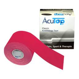 Abbildung: Acutop Kinesiologie Tape Classic 5 cmx5 m rot 1 St, Bandage PZN 14180112