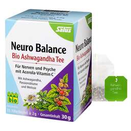 Abbildung: Neuro Balance Bio Ashwagandha Tee Salus Filterbeutel 15 St, Filterbeutel PZN 14188786