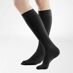 Abbildung: Venotrain soft K2 AD n.long M anthrazit mit Spitze  2 St PZN 14198170