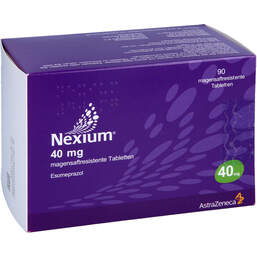 Abbildung: Nexium 40 mg magensaftresistente Tabletten 90 St, Tabletten magensaftresistent PZN 14211864