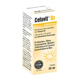Abbildung: Cefavit D3 Liquid pur Tropfen zum Einnehmen Tropfen zum Einnehmen, 20 ml PZN 14218116