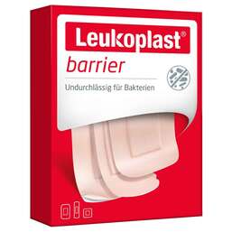 Abbildung: Leukoplast barrier Strips 22x72mm / 38x38mm / 38x63mm Pflaster, 20 St PZN 14219653