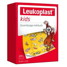 Abbildung: Leukoplast kids Pflaster 6 cmx1 m Pflaster, 1 St PZN 14219699