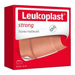 Abbildung: Leukoplast strong Pflaster 8 cmx1 m Pflaster, 1 St PZN 14219877