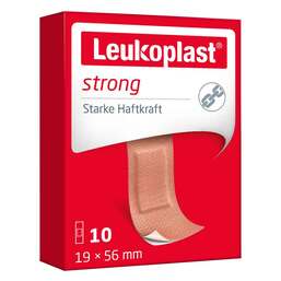 Abbildung: Leukoplast strong Strips 19x56 mm Pflaster, 10 St PZN 14219908