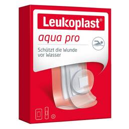Abbildung: Leukoplast aqua pro Strips 24mm / 19x72mm / 38x63mm Pflaster, 20 St PZN 14219920