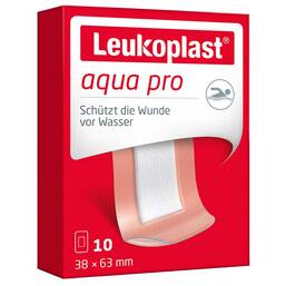Abbildung: Leukoplast aqua pro Strips 38x63 mm Pflaster, 10 St PZN 14219937