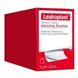 Abbildung: Leukoplast® Fixomull® stretch 10 m x 5 cm Verband, 1 St PZN 14219972