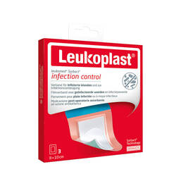 Abbildung: Leukoplast Leukomed Sorbact steril 8x10 cm Verband, 3 St PZN 14220018