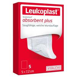 Abbildung: Leukoplast Leukomed steril 5x7,2 cm Wundauflage Verband, 5 St PZN 14220030