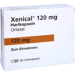 Abbildung: Xenical 120 mg Hartkapseln 84 St, Hartkapseln PZN 14227049