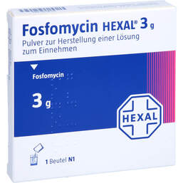 Abbildung: Fosfomycin Hexal 3 g Pulver zur Her.e.Lösung zum Einnehmen 1 St, Pulver zur Herstellung einer Lösung zum Einnehmen PZN 14238219
