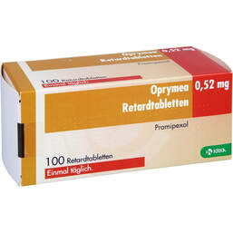 Abbildung: Oprymea 0,52 mg Retardtabletten 100 St, Retard-Tabletten PZN 14238722