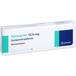 Abbildung: Almogran 12,5 mg Filmtabletten 14 St, Filmtabletten PZN 14241718