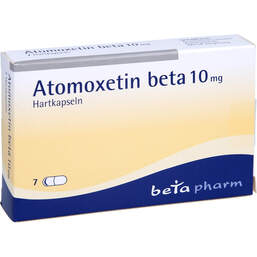 Abbildung: Atomoxetin beta 10 mg Hartkapseln 7 St, Hartkapseln PZN 14243982
