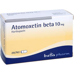 Abbildung: Atomoxetin beta 10 mg Hartkapseln 28 St, Hartkapseln PZN 14244007