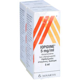 Abbildung: Iopidine 5 mg / ml Augentropfen 2X5 ml, Augentropfen PZN 14252886