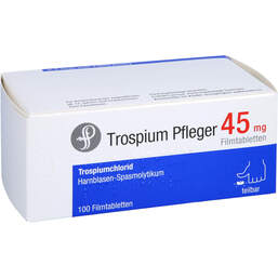 Abbildung: Trospium Pfleger 45 mg Filmtabletten 100 St, Filmtabletten PZN 14258825