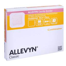 Abbildung: Allevyn Gentle Border 10x10 cm Schaumverband  10 St, Verband PZN 14261000