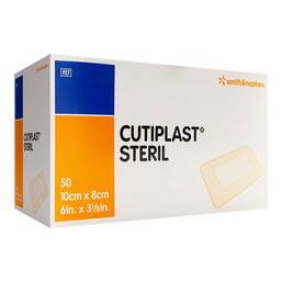 Abbildung: Cutiplast steril Wundverband 8x10 cm 50 St, Verband PZN 14261069