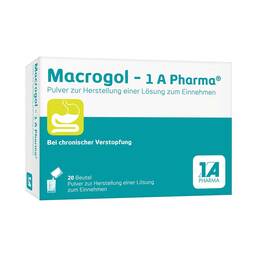 Abbildung: Macrogol-1A Pharma Pulver zur Her.e.Lösung zum Einnehmen Pulver zur Herstellung einer Lösung zum Einnehmen, 20 St PZN 14264062