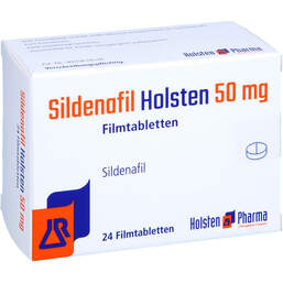 Abbildung: Sildenafil Holsten 50 mg Filmtabletten 24 St, Filmtabletten PZN 14265794