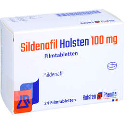 Abbildung: Sildenafil Holsten 100 mg Filmtabletten 24 St, Filmtabletten PZN 14265854
