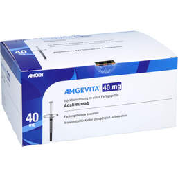 Abbildung: Amgevita 40 mg / 0,8 ml Injektionslösung in einer Fertigspritze 6 St, Injektionslösung PZN 14269088