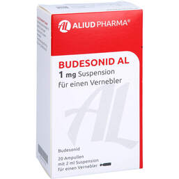 Abbildung: Budesonid AL 1 mg Suspension für einen Vernebler 20X2 ml, Suspension für einen Vernebler PZN 14270720