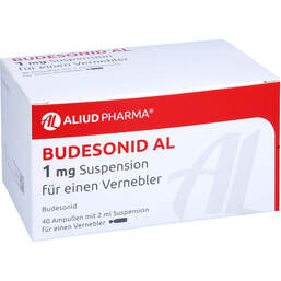 Abbildung: Budesonid AL 1 mg Suspension für einen Vernebler 40X2 ml, Suspension für einen Vernebler PZN 14270737