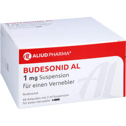 Abbildung: Budesonid AL 1 mg Suspension für einen Vernebler 60X2 ml, Suspension für einen Vernebler PZN 14270743