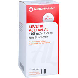 Abbildung: Levetiracetam AL 100 mg / ml Lösung zum Einnehmen 10ml Dos.Spr 300 ml, Lösung zum Einnehmen PZN 14270861