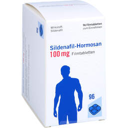 Abbildung: Sildenafil Hormosan 100 mg Filmtabletten 96 St, Filmtabletten PZN 14272179