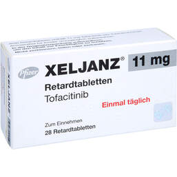 Abbildung: Xeljanz 11 mg Retardtabletten 28 St, Retard-Tabletten PZN 14275309