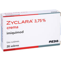 Abbildung: Zyclara 3,75% Creme Sachets 28 St, Creme PZN 14277981