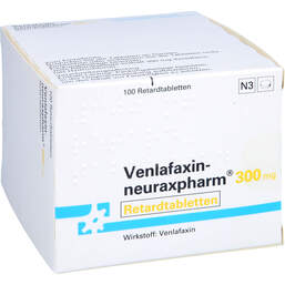 Abbildung: Venlafaxin-neuraxpharm 300 mg retard Tabletten 100 St, Retard-Tabletten PZN 14288909