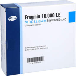 Abbildung: Fragmin 10.000 I.E. Injektionslösung in einer Fertigspritze 10 St, Injektionslösung PZN 14292130