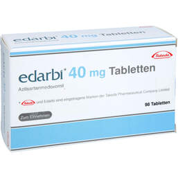 Abbildung: Edarbi 40 mg Tabletten 98 St, Tabletten PZN 14293052