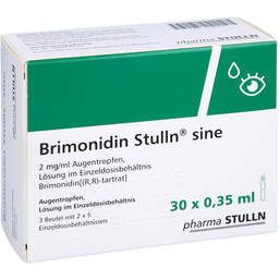Abbildung: Brimonidin Stulln sine 2 mg / ml AT Einzeldosisbeh. 30X0.35 ml, Einzeldosispipetten PZN 14300993