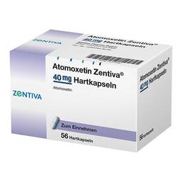 Abbildung: Atomoxetin Zentiva 40 mg Hartkapseln 56 St, Hartkapseln PZN 14313487