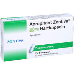 Abbildung: Aprepitant Zentiva 80 mg Hartkapseln 2 St, Hartkapseln PZN 14313659