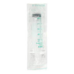 Abbildung: Perfusor Spritze Original 50 ml ohne Aspirat.Kanületransparent  1 St, Spritzen PZN 14327265