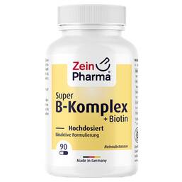 Abbildung: Super B-Komplex + Biotin Zeinpharma Kapseln Kapseln, 90 St PZN 14327868