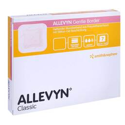 Abbildung: Allevyn Gentle Border 12,5x12,5 cm Schaumverband  5 St, Verband PZN 14329301