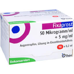 Abbildung: Fixaprost 50 Mikrogramm / ml + 5 mg / ml Augentropfenedp 90X0.2 ml, Augentropfen PZN 14330787